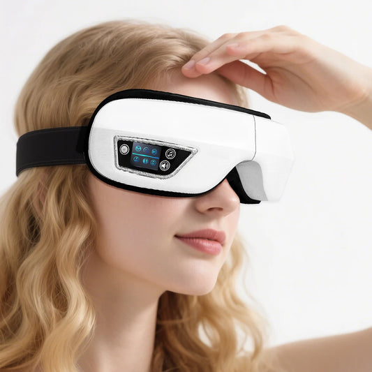 Masajeador Ocular Inteligente con Calor, Vibración y Música Bluetooth