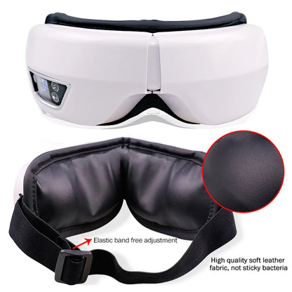 Masajeador Ocular Inteligente con Calor, Vibración y Música Bluetooth