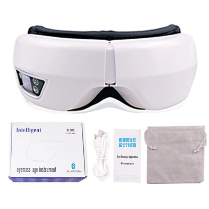 Masajeador Ocular Inteligente con Calor, Vibración y Música Bluetooth